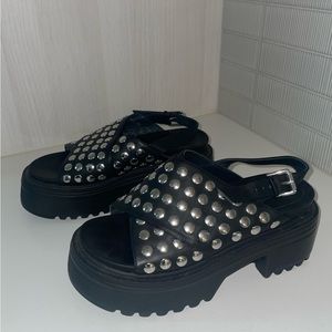 SHELLYS LONDON STUDDED PLATFORMS